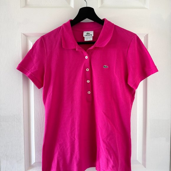 Lacoste Women's Slim Fit Stretch Cotton Piqué Polo - Picture 1 of 3